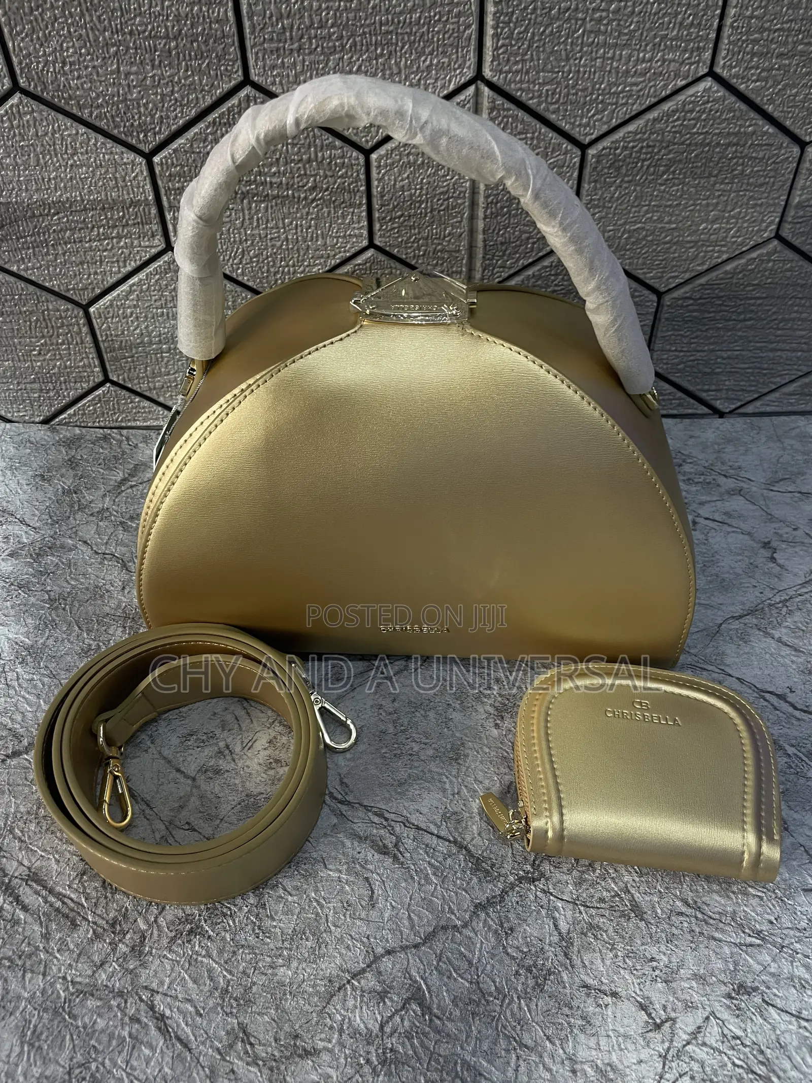 Chrisbella Women’s Handbag With Purse and Strap