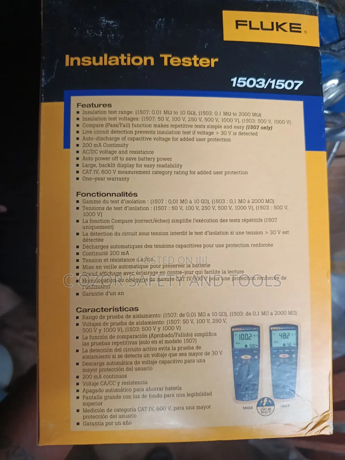 Fluke 1507 or Fluke 1503