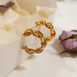 Lady Golden Earrings Women Earrings Girlfriend Gift Color Stay