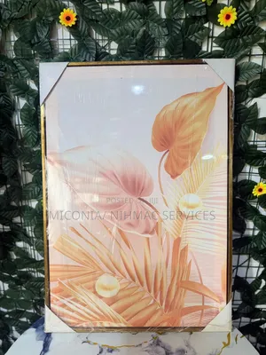 Pink Foliage Tropical Leaves Wall Frame (Flash Sales)