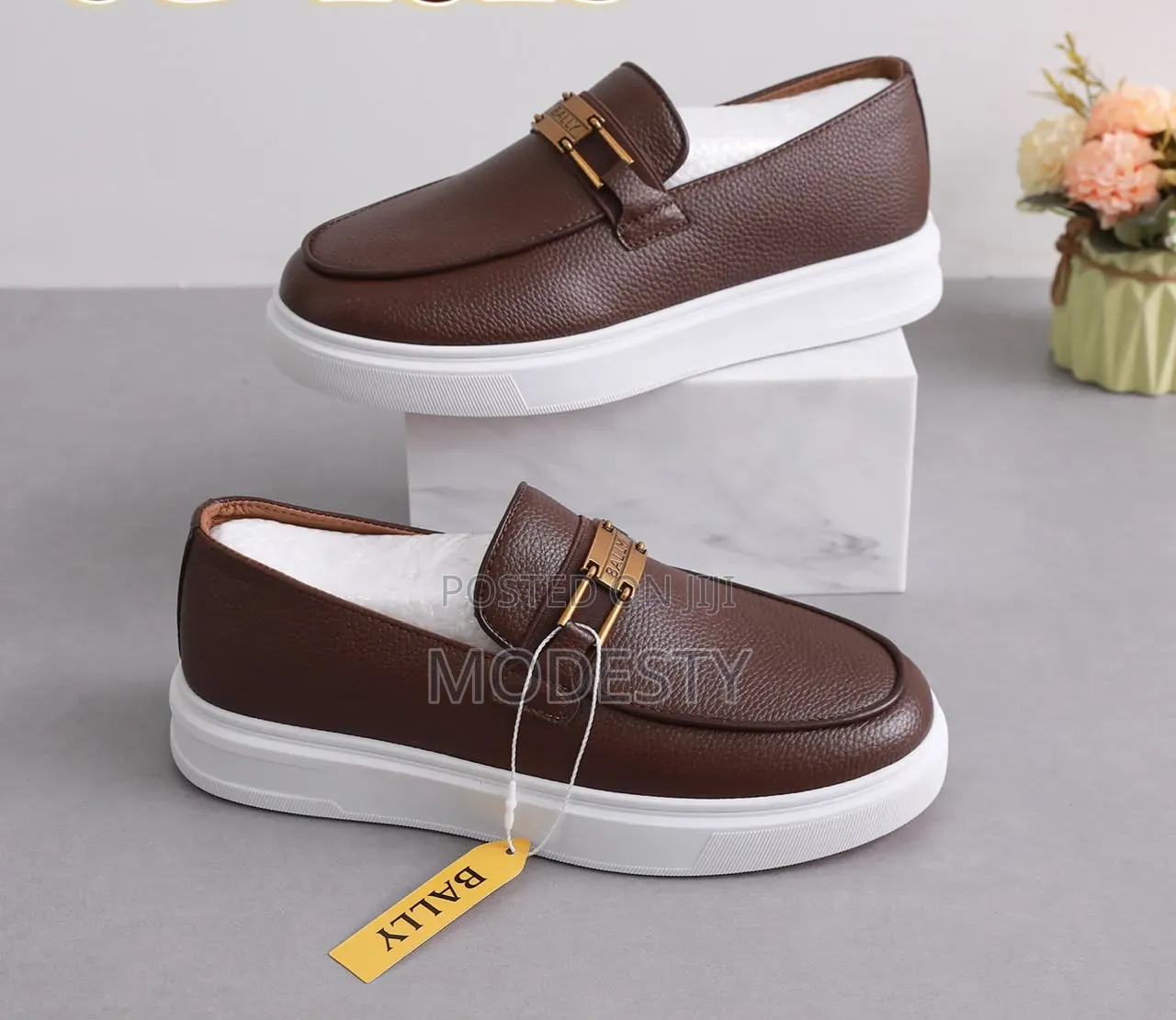 Luxury Bally Men's Flat Shoes