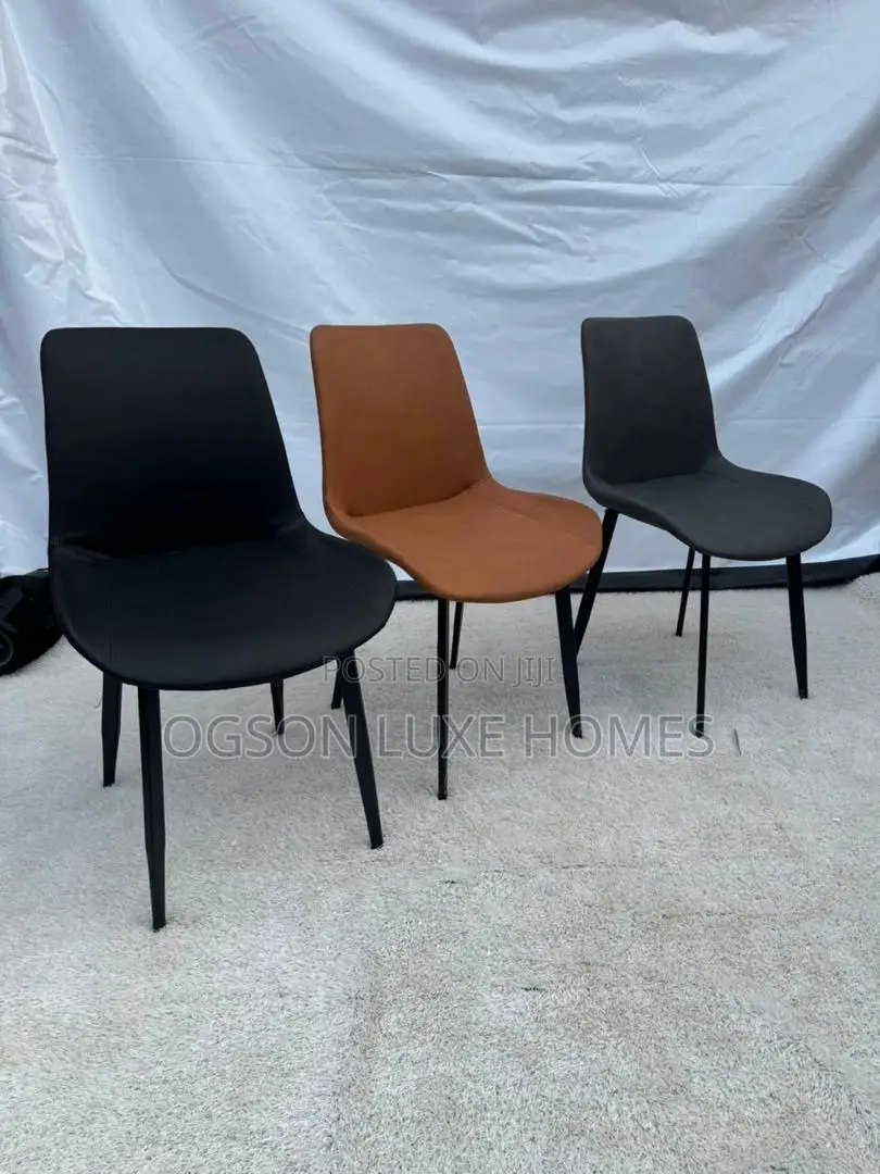 Leather Restaurant/Dining Chair With Iron Leg