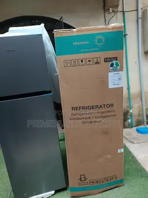 Silver Hisense 306DR Double Door Fridge for Modern Homes