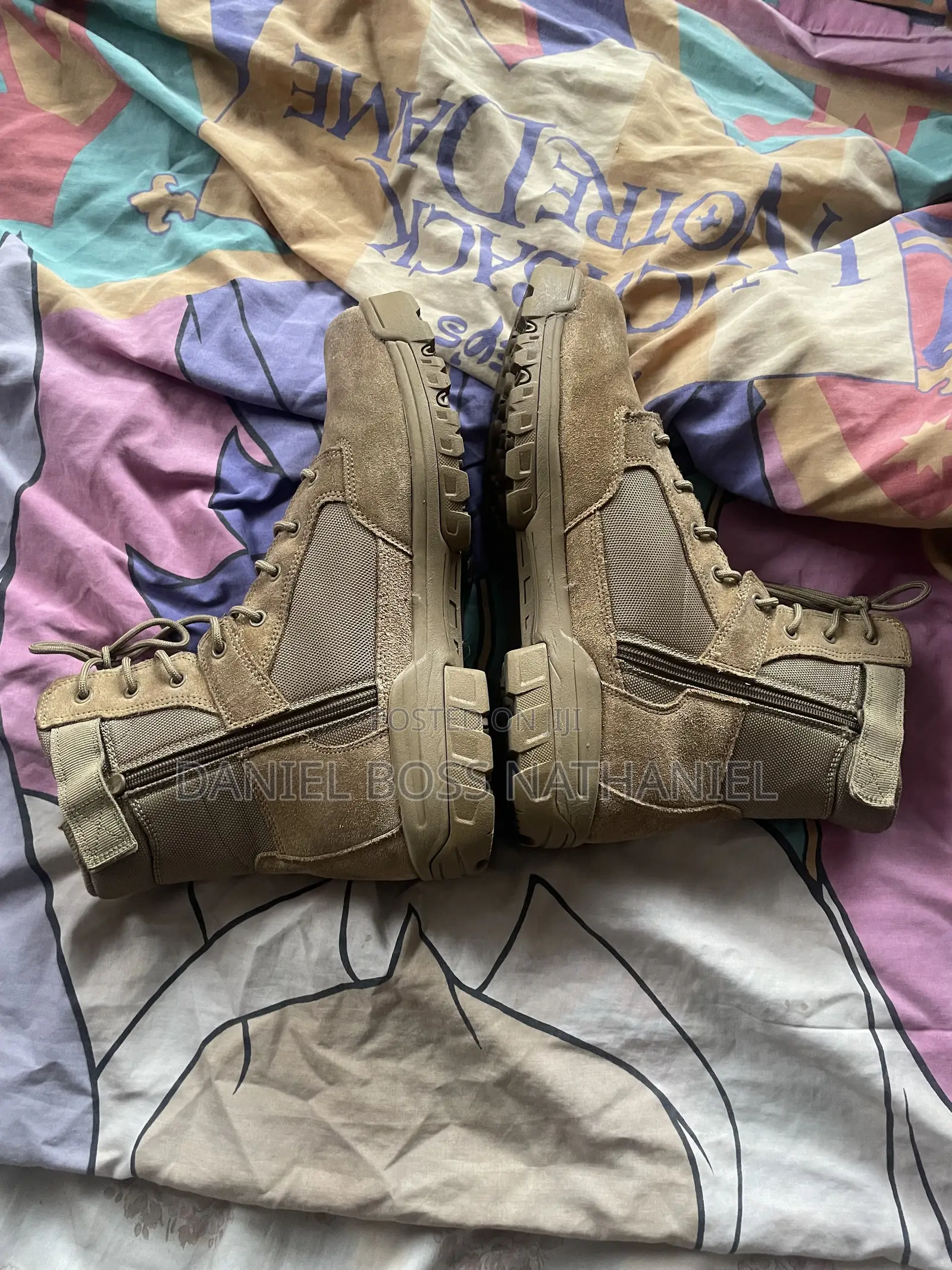 Foreign Used Tactical Desert Combat Boot