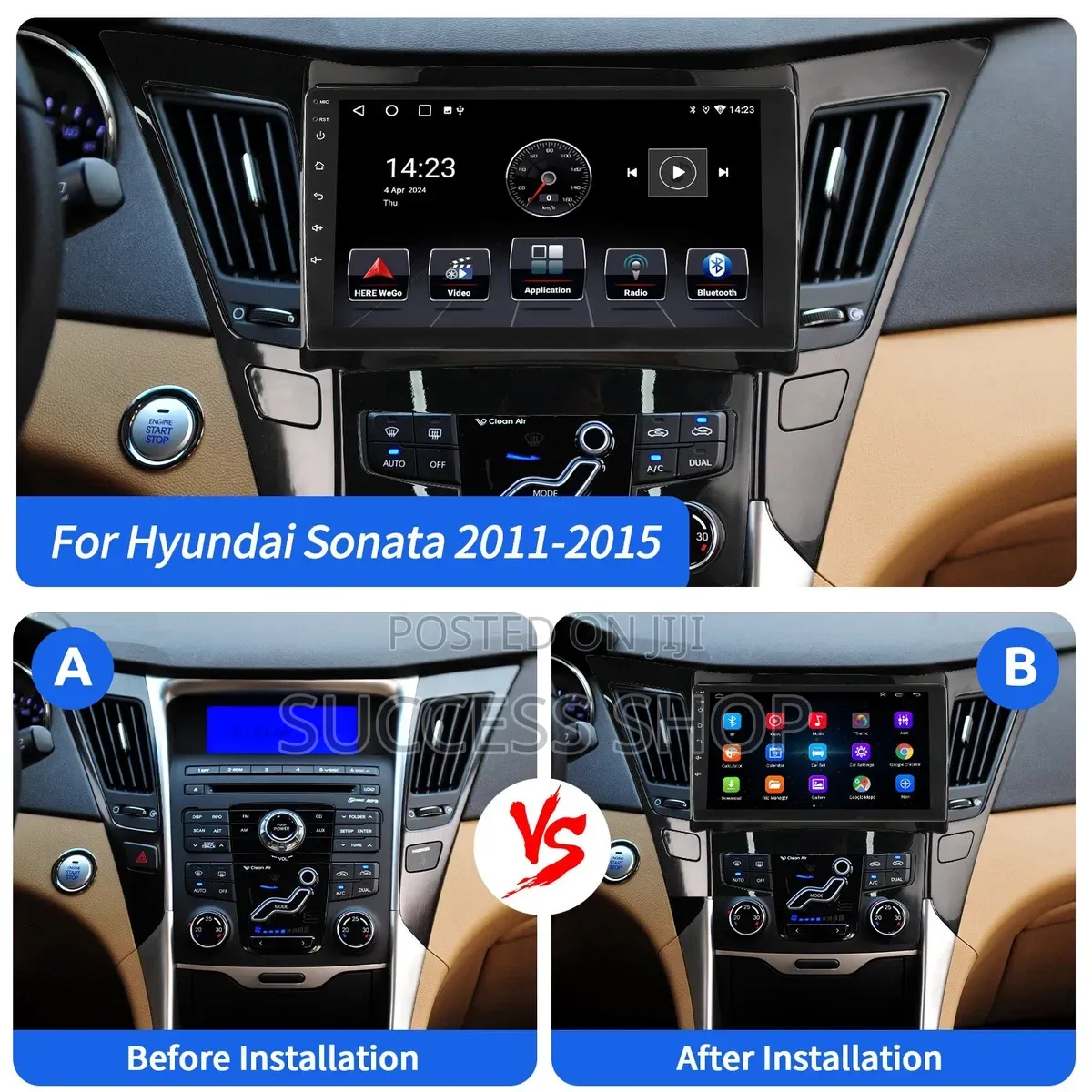 Hyundai Sonata 2011-2014, Android Screen With Reverse Camera