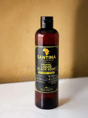 Santina Premium Organic Liquid Black Soap