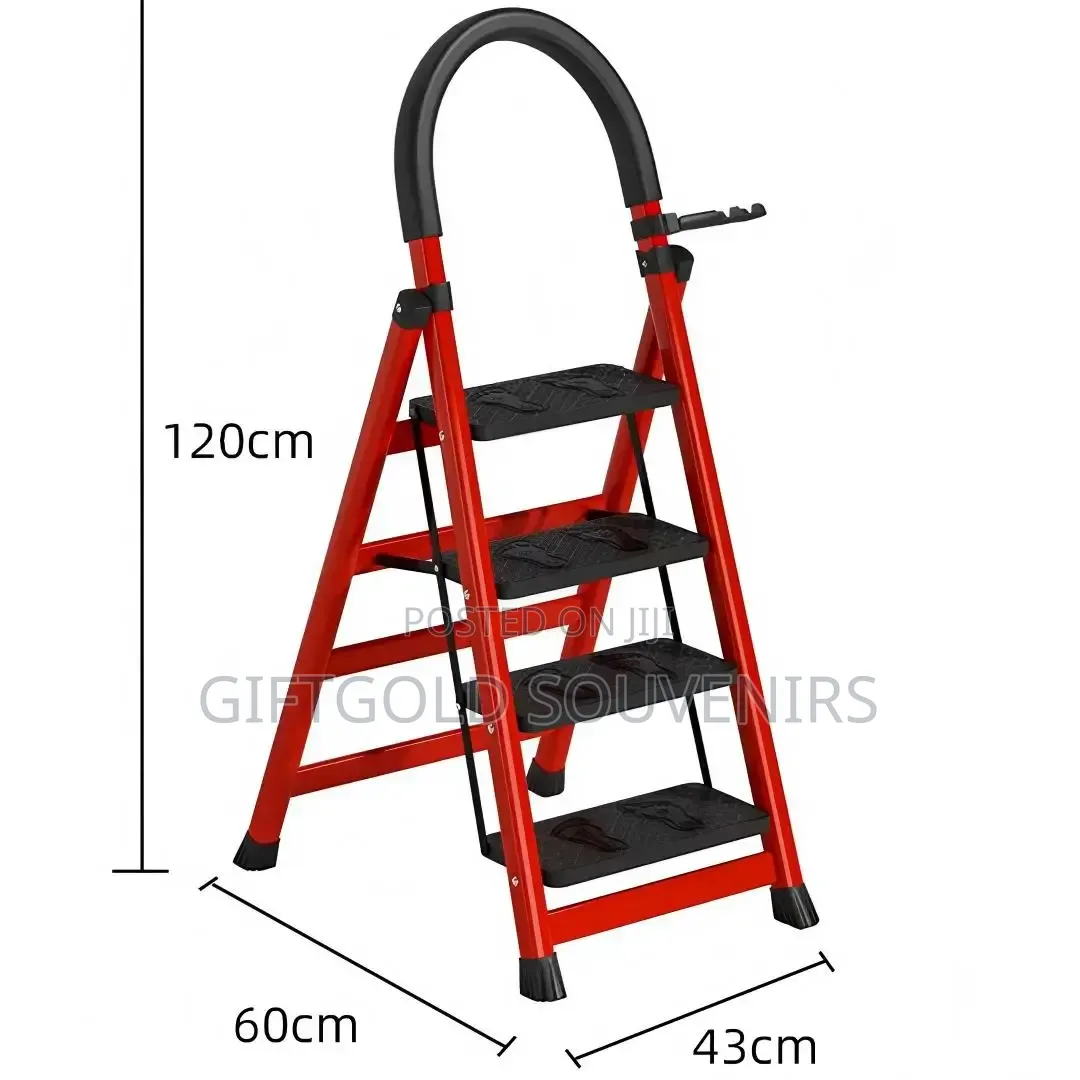 Multipurpose 4 Step Foldable Steel Ladder