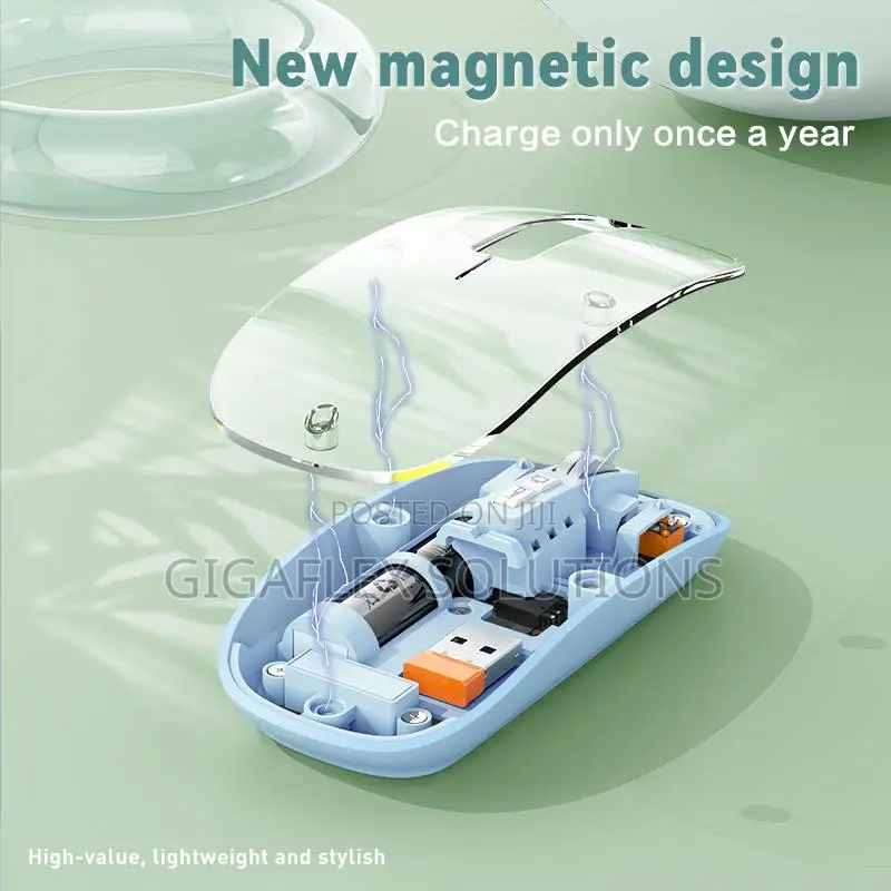 Rechargeable Transparent Wireless Mouse