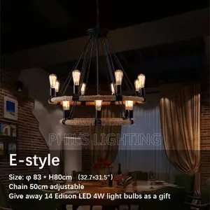 Vintage Hemp Chandelier