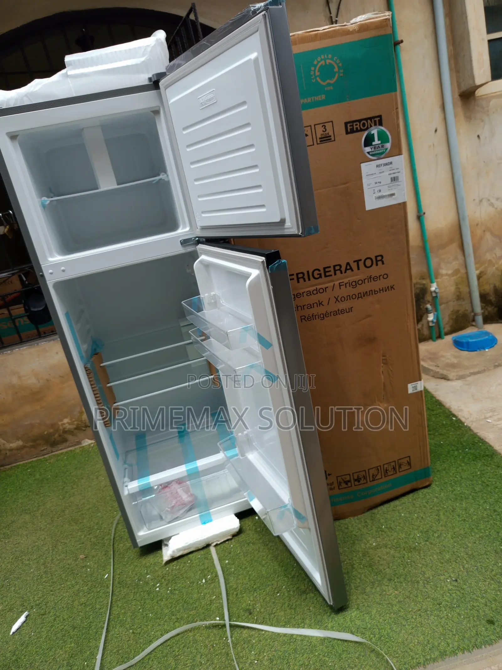 Hisense Double Door Refrigerator 306DR – Silver