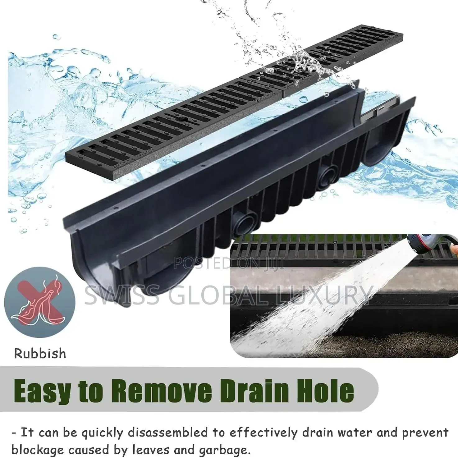 High Grade Compound Floor Drain 100cm