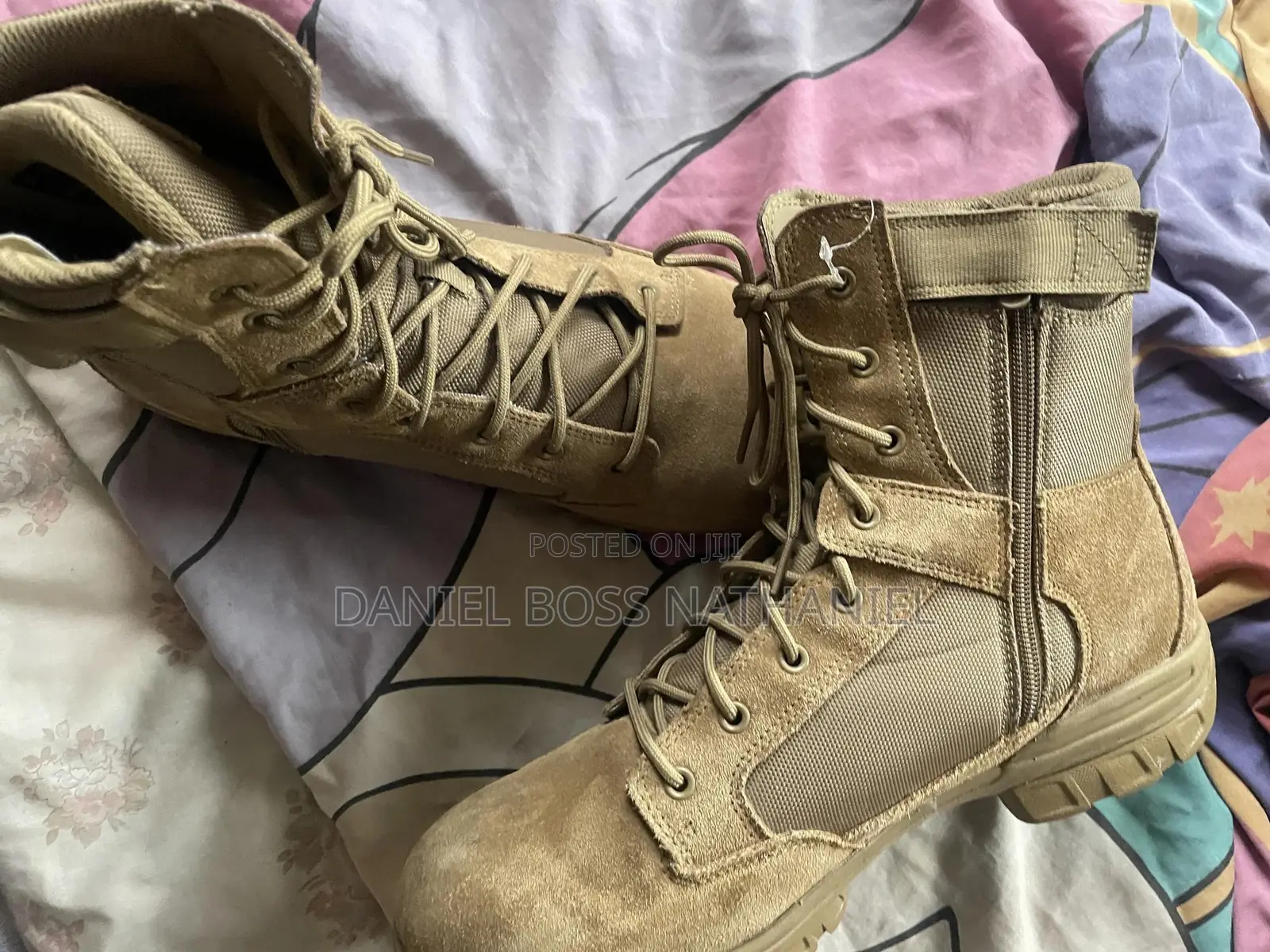 Foreign Used Tactical Desert Combat Boot
