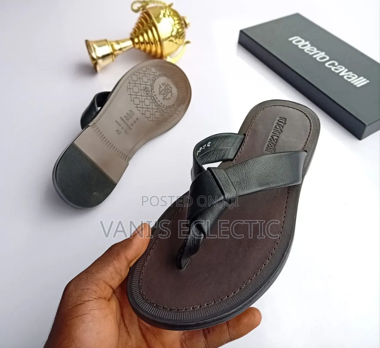 Roberto Cavalli Palm Slippers