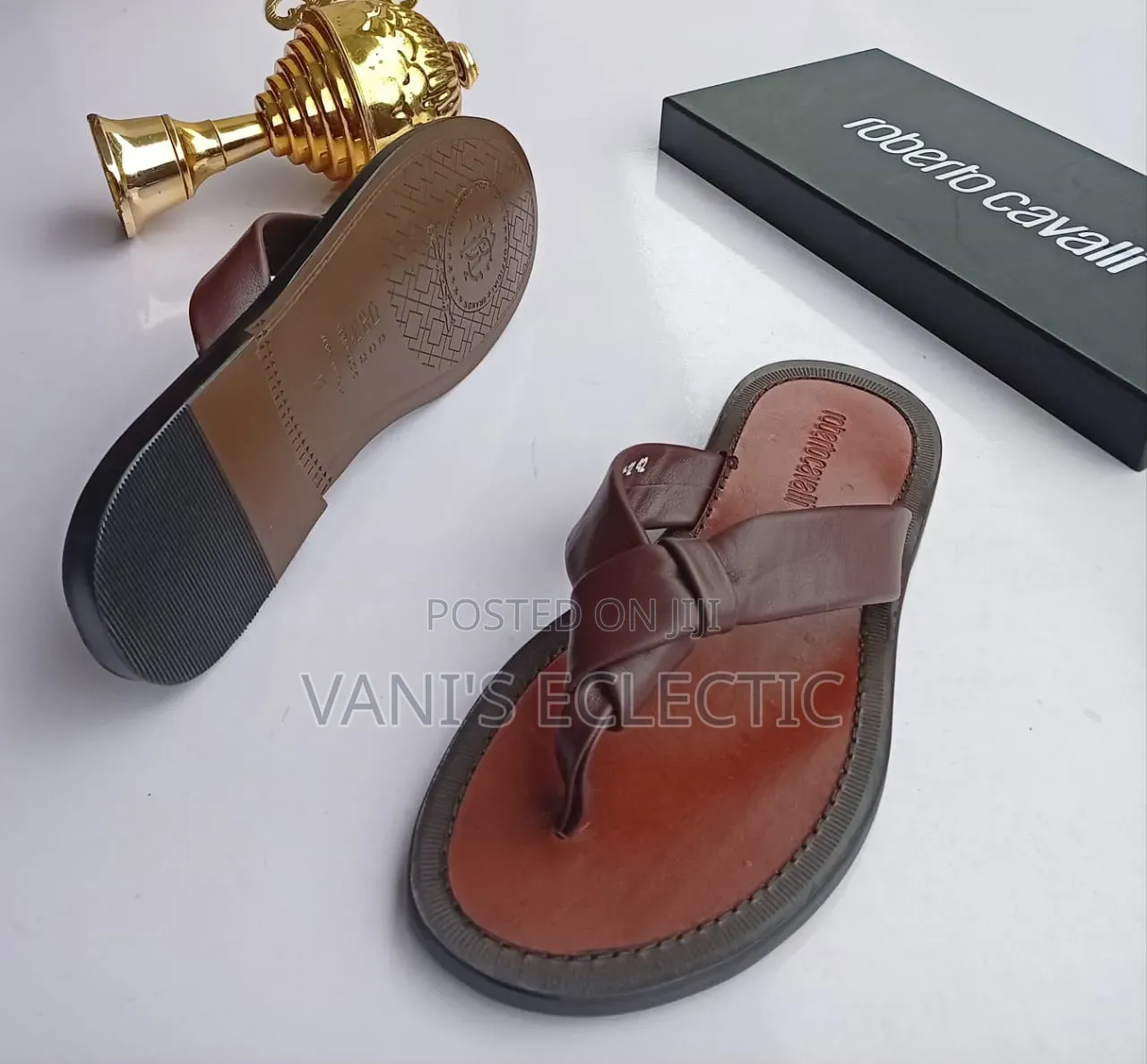 Roberto Cavalli Palm Slippers