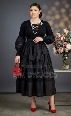 Cotton and Lace Gown