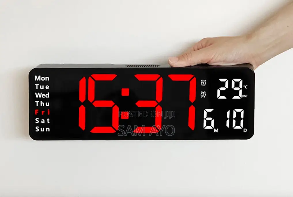 12.6 Inch (6626) Digital Wall Clock, Timer, Count Down LED Clock,