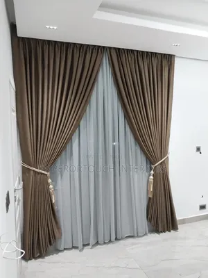 Grey and Brown Luxury Curtain