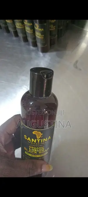 Santina Premium Organic Liquid Black Soap