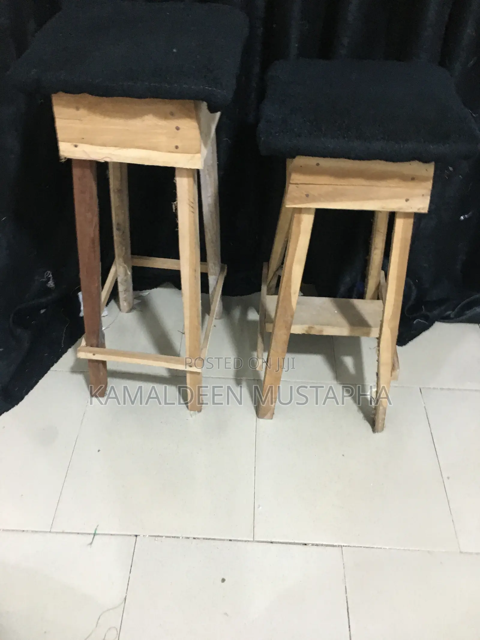 Dual Wooden Stool