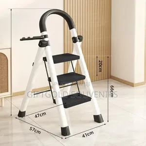 3- Step Foldable Steel Household Ladder
