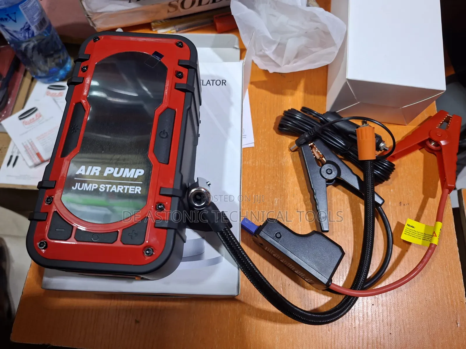 Multi-Function Car Jump Starter and Air Compressor.