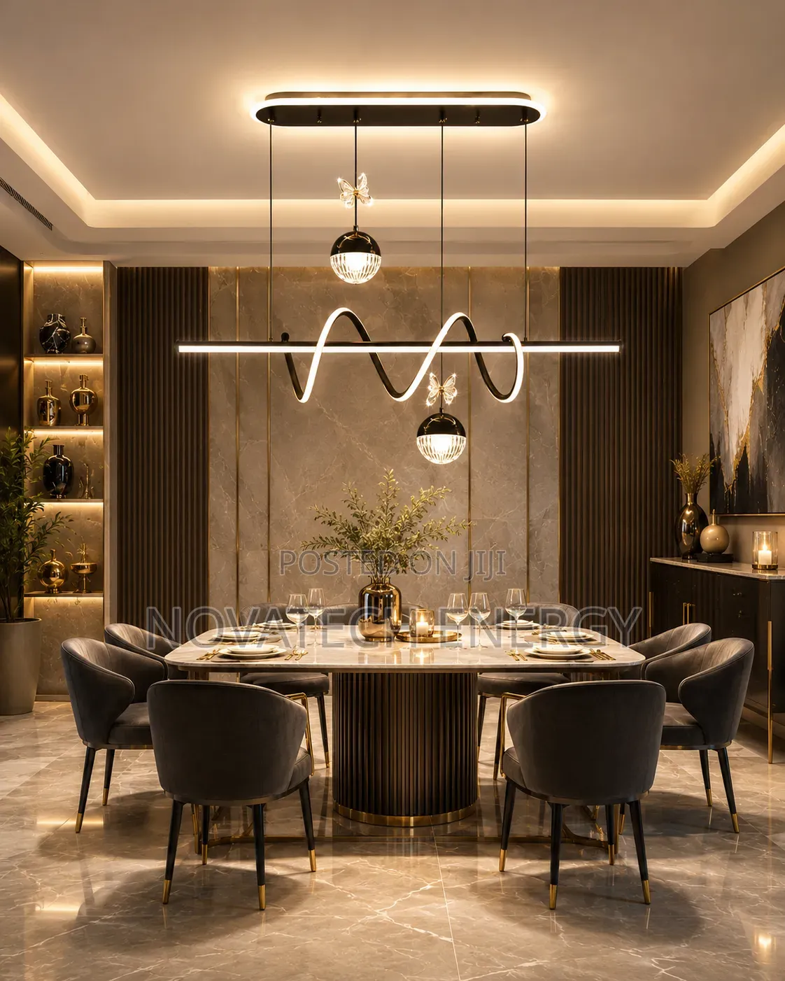 2balls Black Nordic Light for Dinning and Kitchen Etc