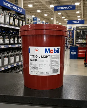 20-Liter Pail of Mobil DTE Oil Light, a Premium Circulating Lubricant