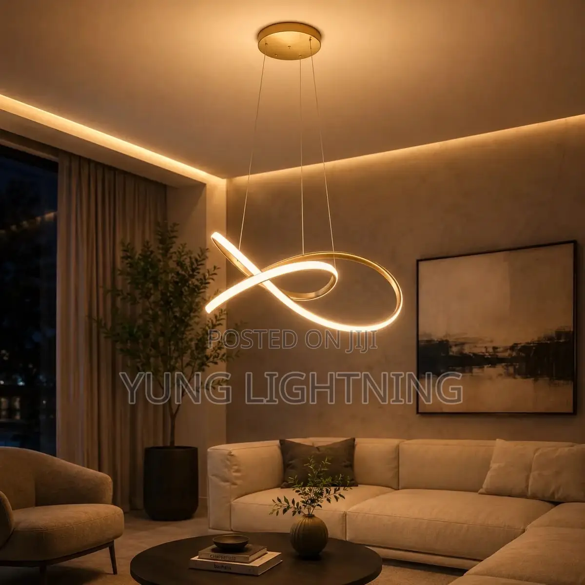 Modern Infinity LED Pendant Chandelier
