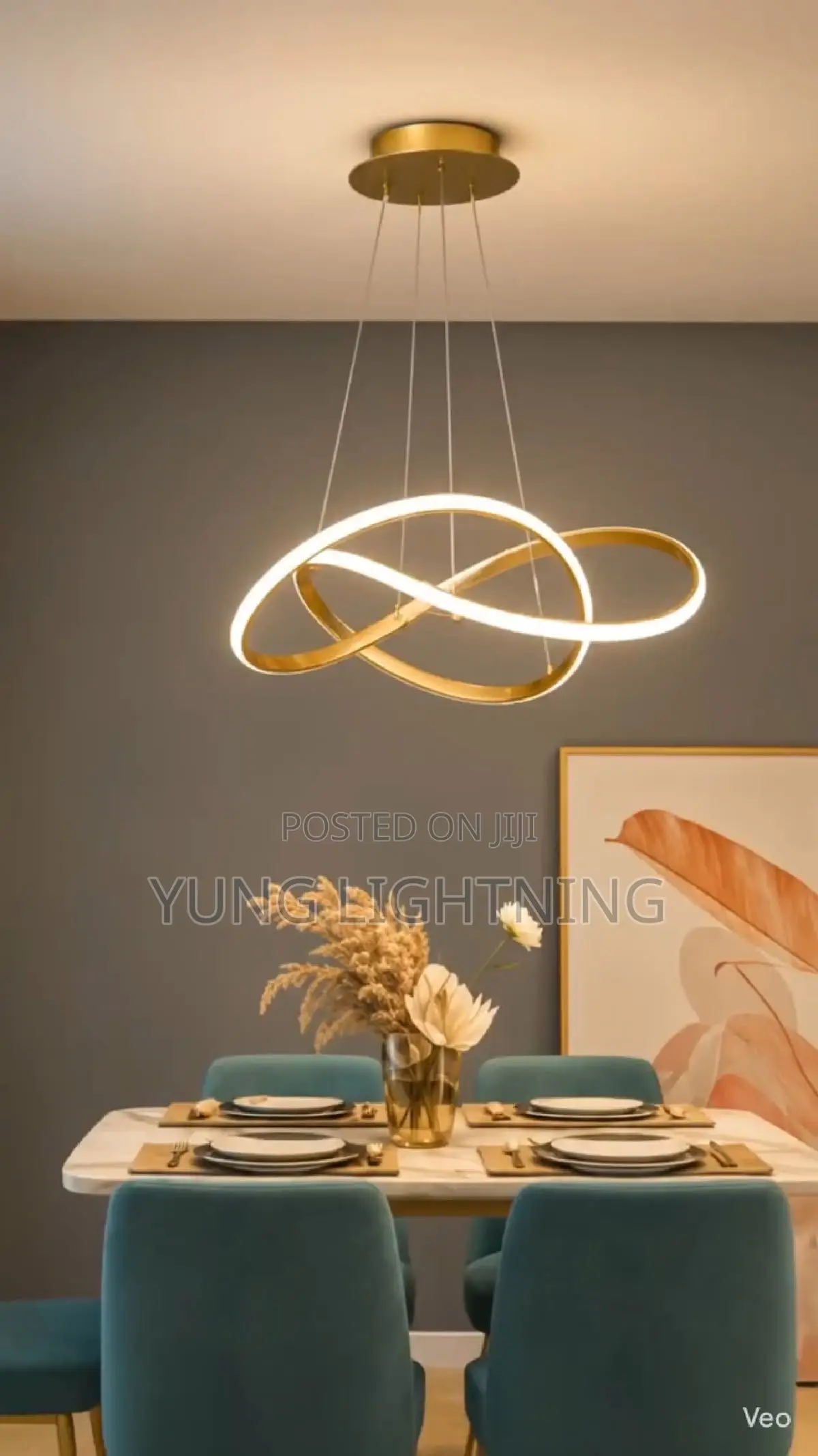 Modern Infinity LED Pendant Chandelier
