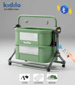 Kidilo Electric Baby Bed With Bluetooth