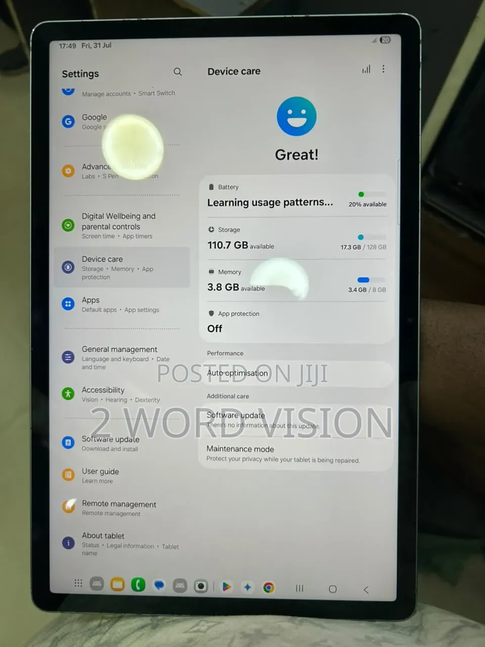 Samsung Galaxy Tab S9 FE+ 128 GB Silver