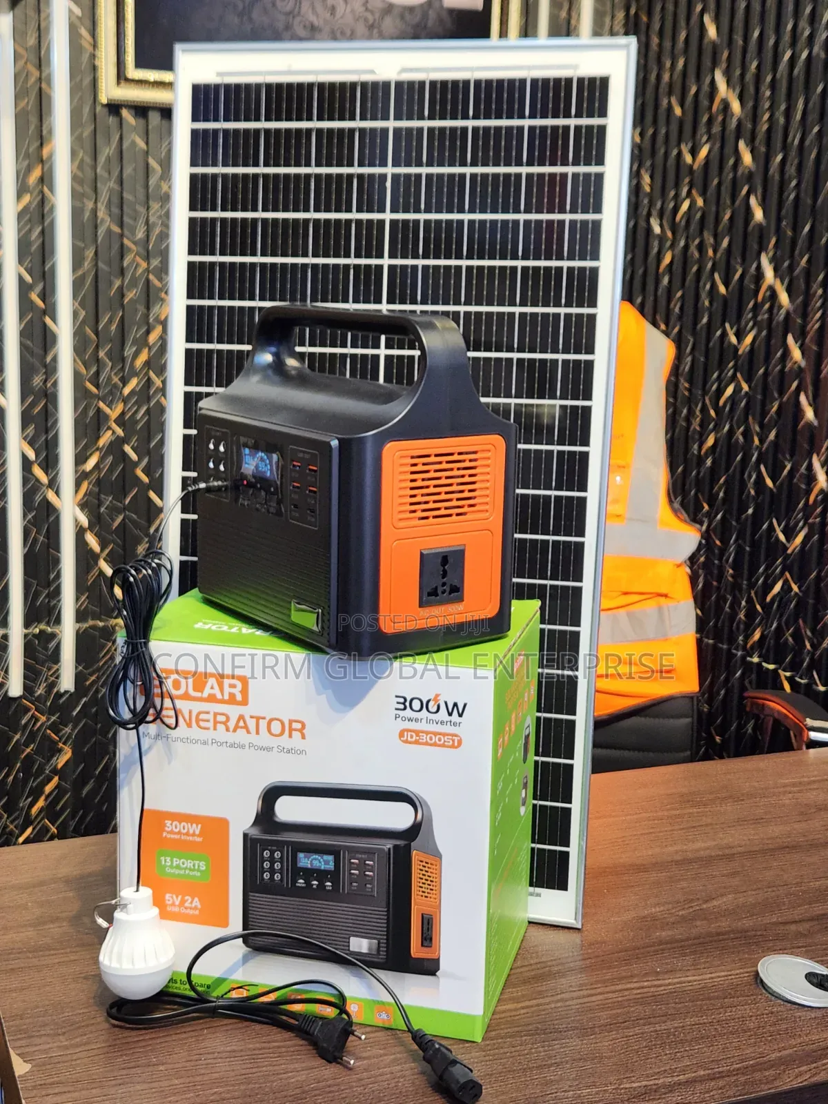 300W Multi-Function Solar Generator With 50W Solar Panel