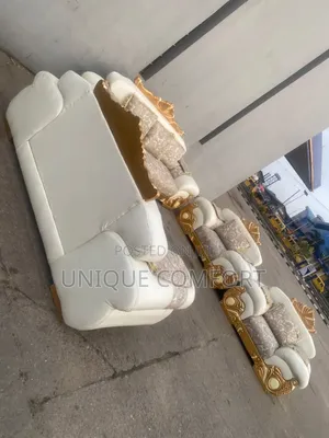 Imported 7 Seaters Royal Leather and Fabric Sofa Set With Pillows