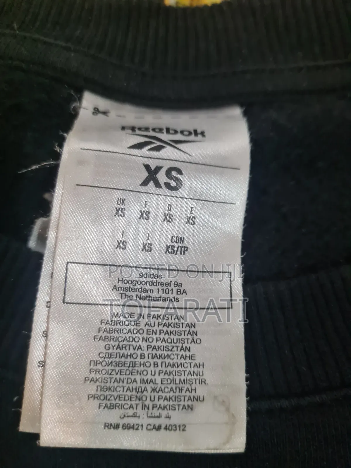 Reebok Black Longsleeve Tee