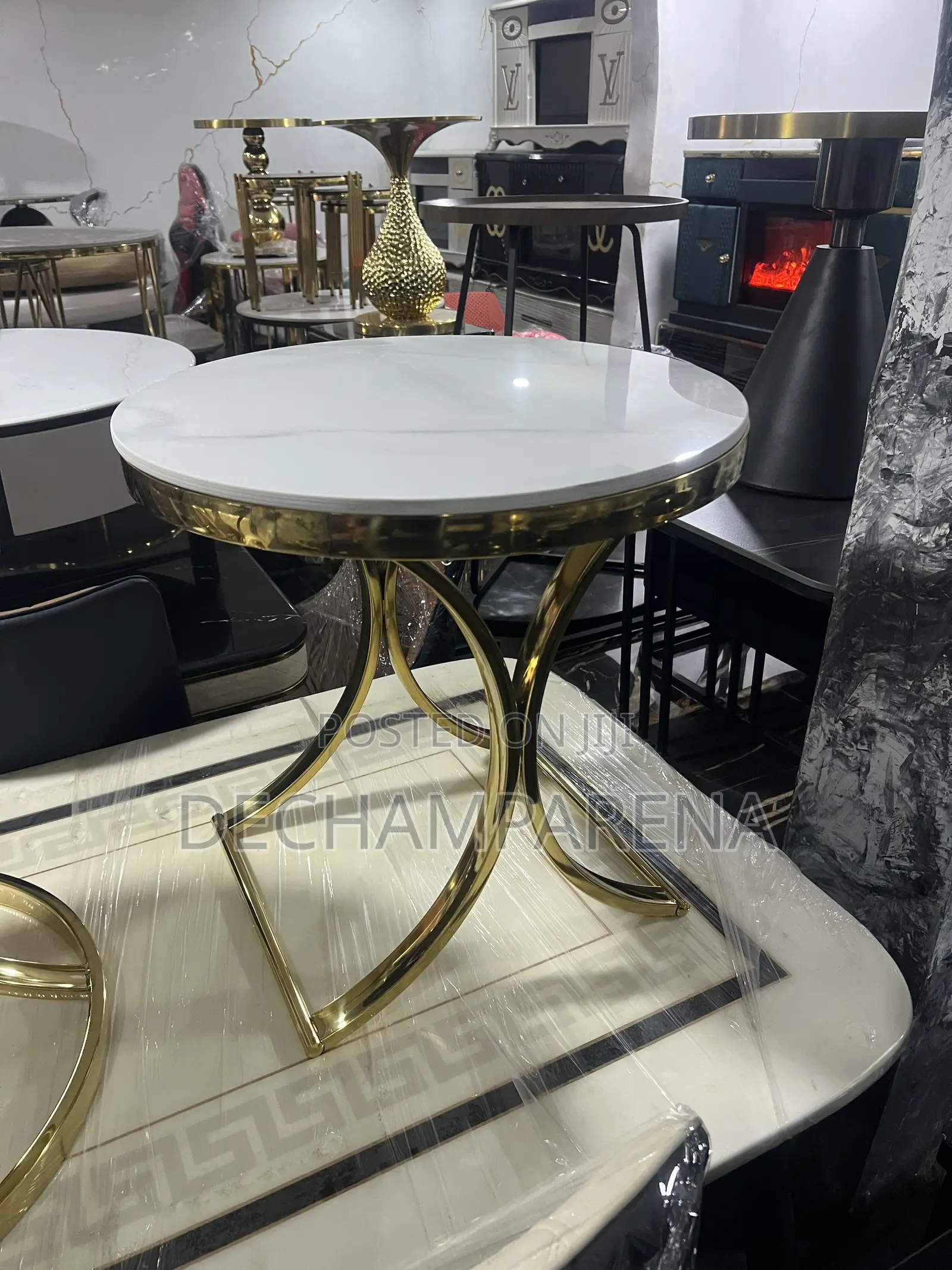 Gold Leg Single Sidestool