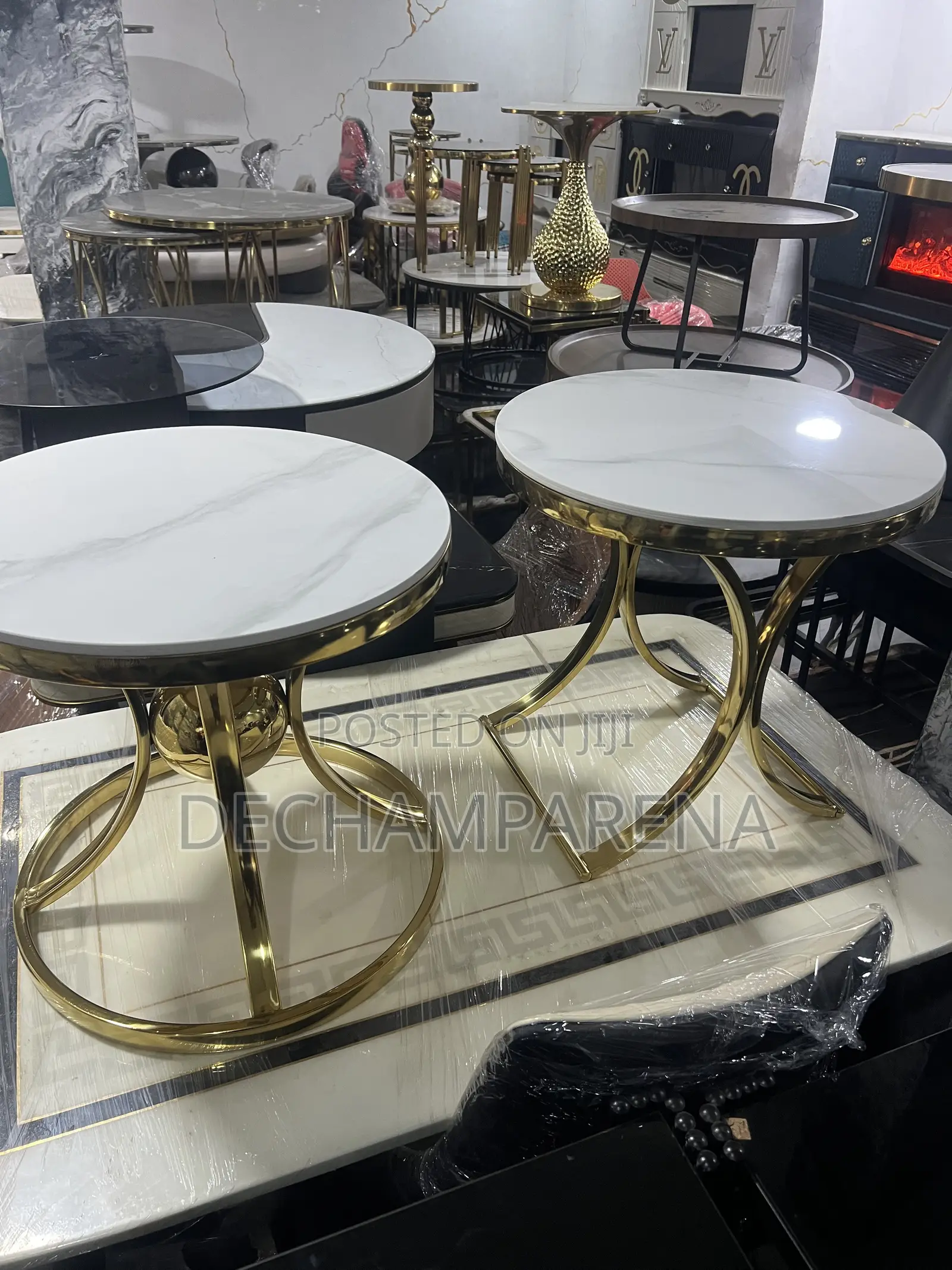 Gold Leg Single Sidestool