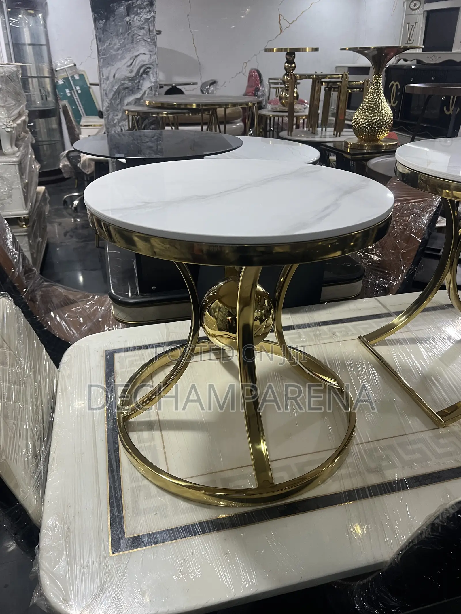 Gold Leg Single Sidestool