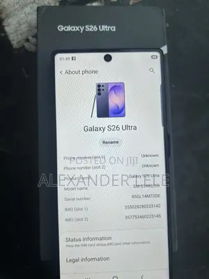 Samsung Galaxy S26 Ultra 5G 1 TB Black