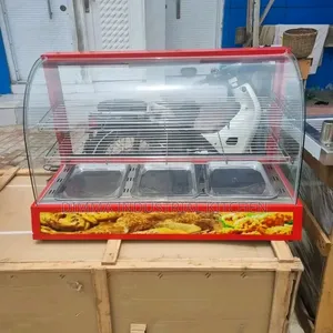 3 Plate Snacks Warmer Red