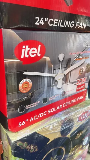 20W AC/Dc Solar Ceiling Fan Long Blade