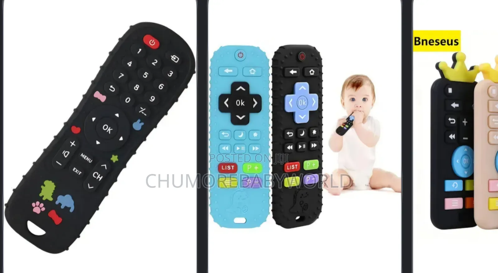 Remote Silicon Teether for Babies 3m+