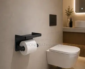 Matt Black Phone Top Tissue Holder