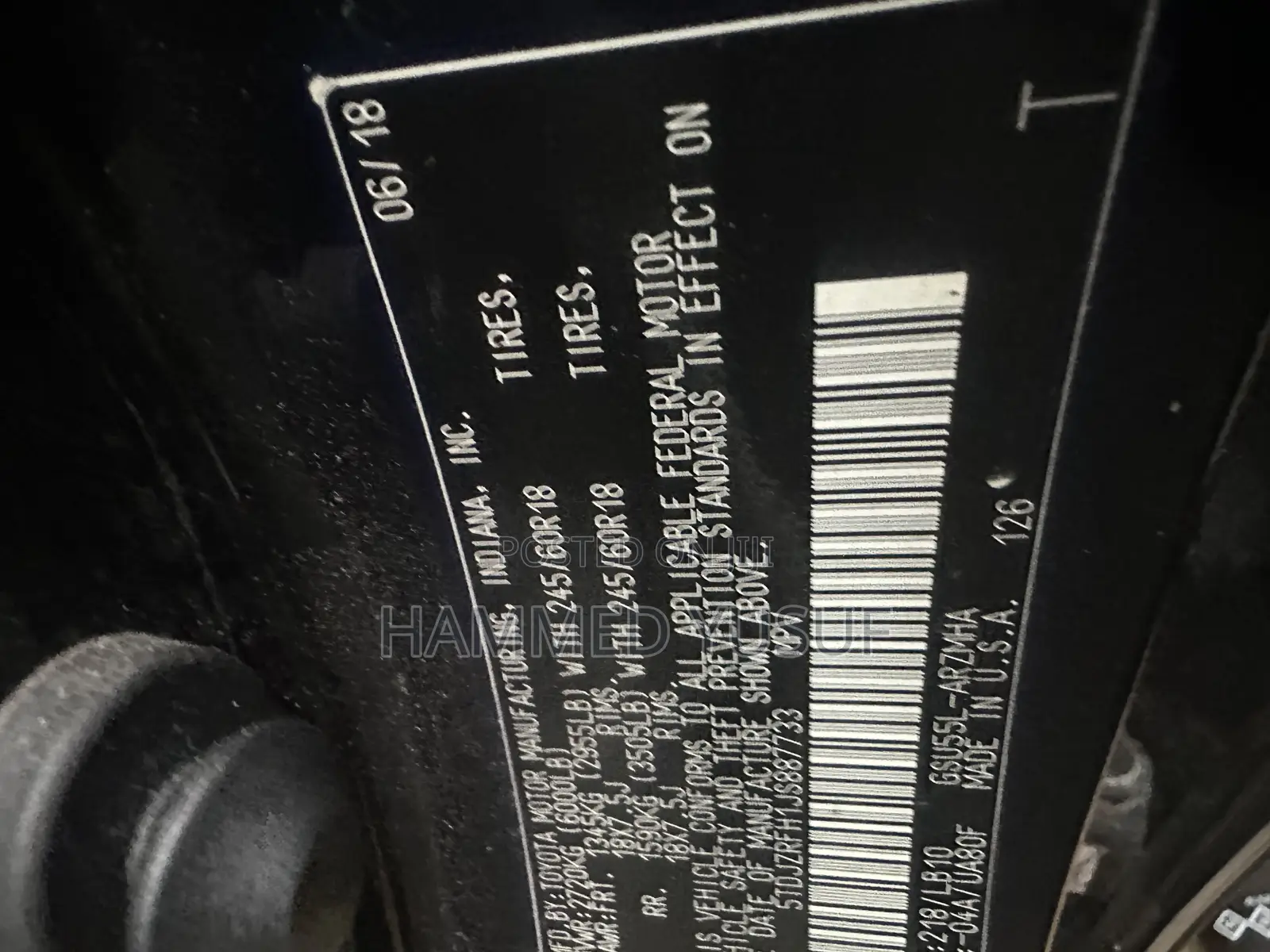 Toyota Highlander XLE 2019 Black