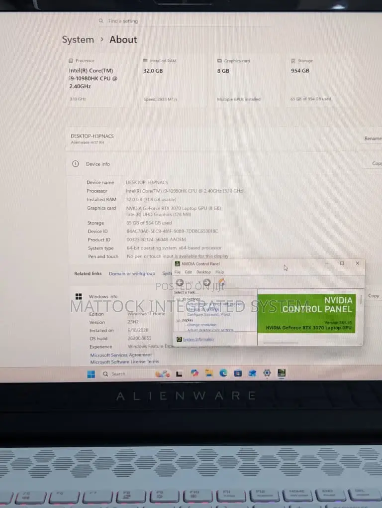 Laptop HP Omen 17 32GB Intel Core i7 SSD 2T