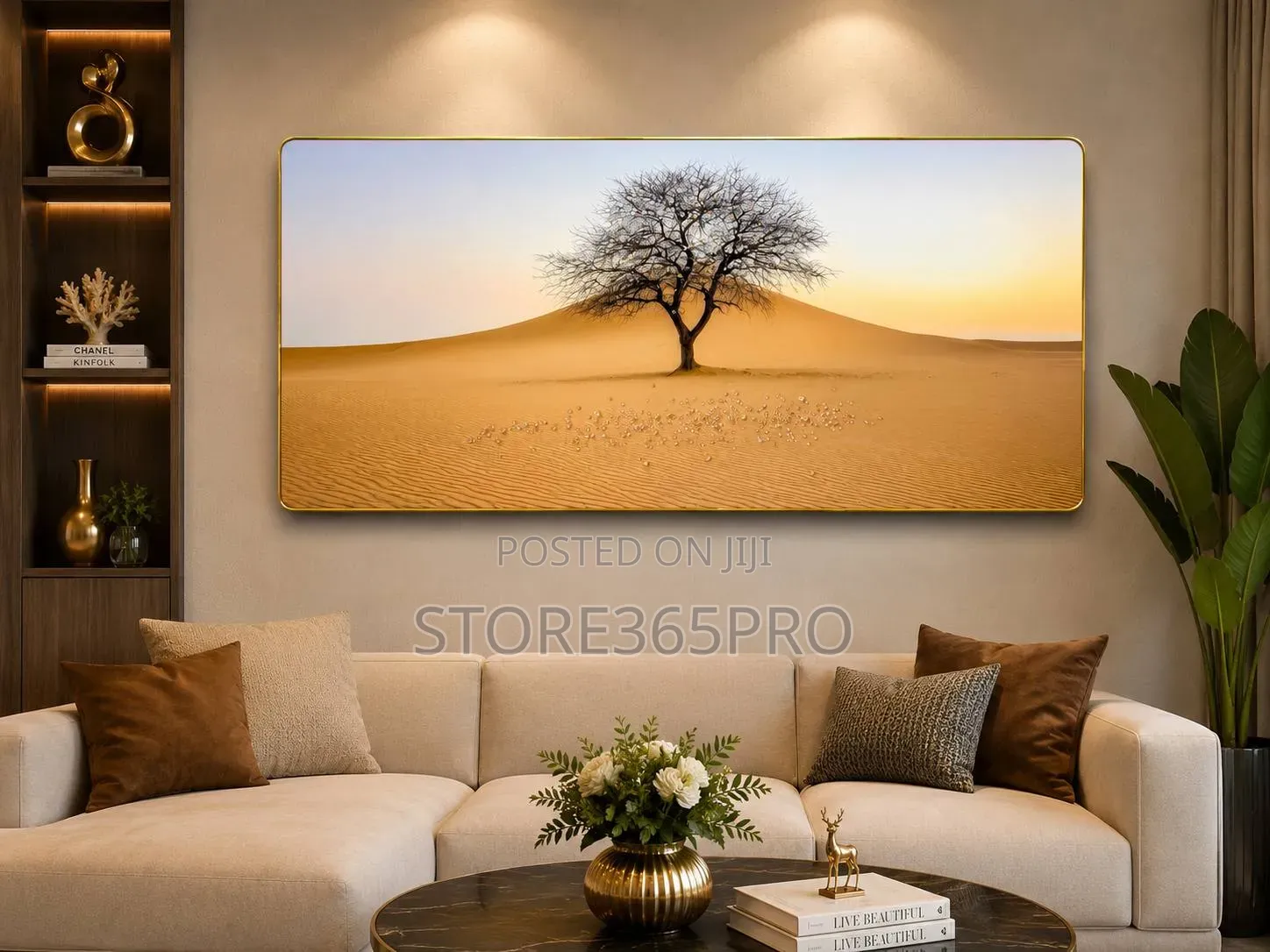 Tree Wall Acrylic Painting/Stoned Art Frame