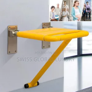 High Grade Bathroom Wall Shower Folding Stool.