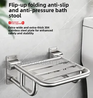 304 Stainless Steel Material Bathroom Shower Chair for Aged People