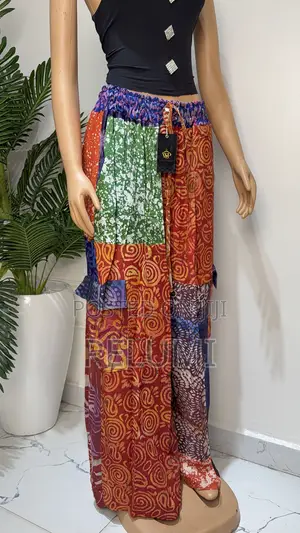 Adire Mix Cargo Pant