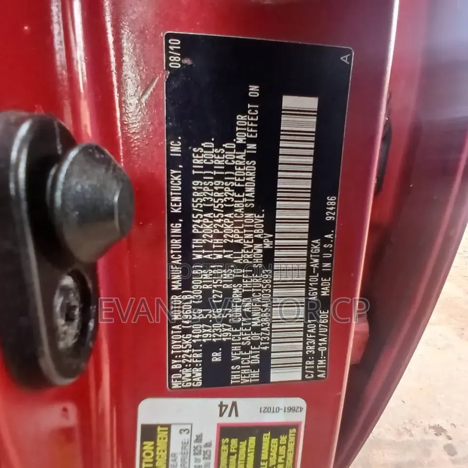 Toyota Venza 2011 Red