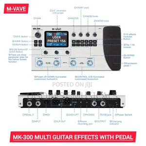 ​m-Vave MK-300 Guitar Multi-Effects Processor With Amp Modeler Pedal